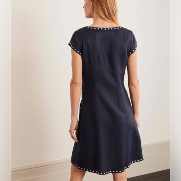 Boden Leandra Embroidered Dress Size 4 - Picture 2 of 12